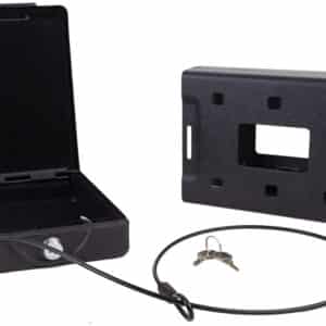 Bulldog BD1150 Car Vault Key Entry Matte Black Powder Coat Steel Holds 1 Handgun 11.30" x 6.90" x 2.50"