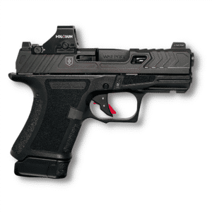 Shadow Systems CR920 War Poet 9mm pistol with fluted barrel and optic-cut slide