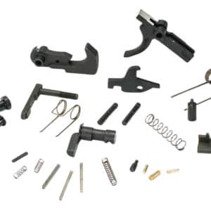 White Label Armory AR15 lower parts kit no trigger guard no grip curved black trigger