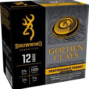Browning Golden Clays 12 Gauge 2-3/4" 1-1/8 oz #7.5 shot box - 25 rounds