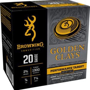 Browning Golden Clays 20 Gauge 2-3/4" 7/8 oz #7.5 Shot 25/Box ammunition