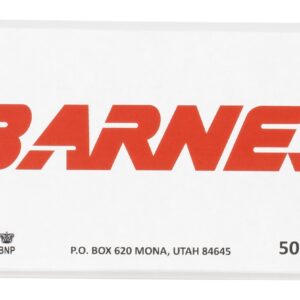 Box of Barnes Defense Sierra JHP 9mm 115 gr jacketed hollow point ammunition, 50-count