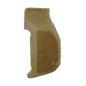AMEND2 Priapus coyote brown vertical pistol grip with ribbed front and rear texture