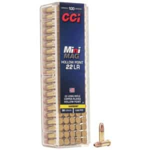 CCI Mini-Mag .22 LR 36 grain CPHP 100-round box