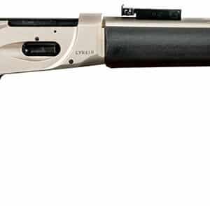 GForce Arms GF LVR .410 20 inch stainless lever-action shotgun, right-hand, fixed black synthetic stock