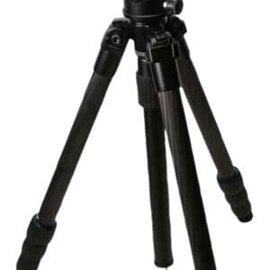 KOPF Jager KJ85004K K800 Tripod made of Carbon Fiber with Black Finish, Adjustable Reaper Rail, 4-Level Leg Extension, 21-87 Degree Pan & Tilt