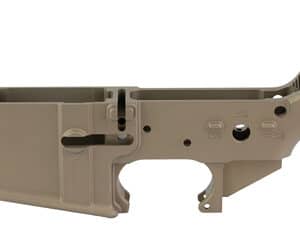 KAK Industry KF-15 forged AR-15 stripped lower receiver in Flat Dark Earth, anodized finish