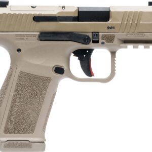Canik METE MC9L 9mm pistol in Flat Dark Earth, optics-ready, two 17-round magazines