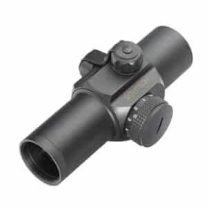 Sightron S33 MIL DOT 1x 33mm scope in matte black with 5 MOA dot reticle