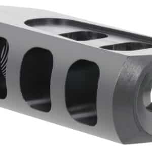 TacFire Tanker Muzzle Brake Black Oxide Steel with 5/8"-24 tpi Threads 2.76" OAL 1.37" Diameter for 308 Win