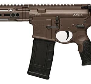 Daniel Defense DDM4 V7P .300 AAC Blackout 10.3 inch pistol with SBA3 brace and brown Cerakote finish
