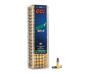 CCI Green Tag Competition .22 LR 100-round box, Lead Round Nose