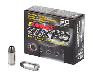 Barnes TAC-XPD .380 ACP 80 gr TAC-XP ammunition 20-round box