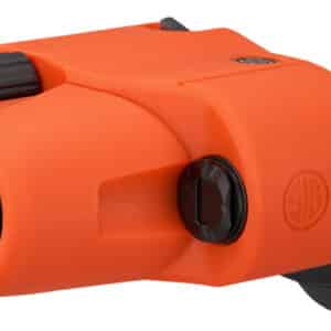 SIG Sauer ZULU6 HDX OIS 10x30 orange binoculars with floating neck strap