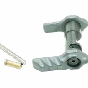 Timber Creek Greyman ambidextrous safety selector, stealth aluminum