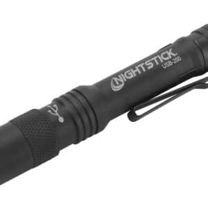 Nightstick USB-200 metal USB rechargeable flashlight Li-Ion in black