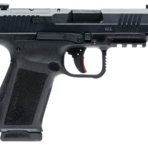 Canik METE MC9LS 9mm pistol in black with two 17-round magazines and optics-ready slide