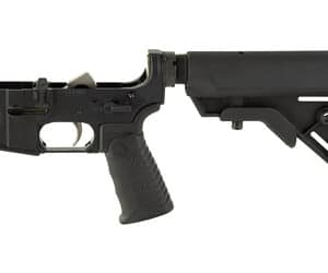 Battle Arms Development Workhorse complete lower receiver with B5 Bravo stock in black anodized finish
