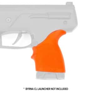 Byrna Technologies CL Hogue rubber grip sleeve in orange for Byrna CL launcher