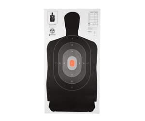 Action Target B-27NCJA silhouette paper target 24 x 45 inches black gray white 100 per box