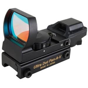 Ultradot Pan-A-V 33mm open reflex red dot sight in matte black on Picatinny mount