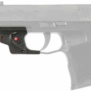 Viridian 9120078 red laser sight for Sig Sauer P365 E-Series mounted on trigger guard, black finish