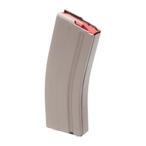ASC 6MM ARC stainless steel 25-round magazine Flat Dark Earth with red follower