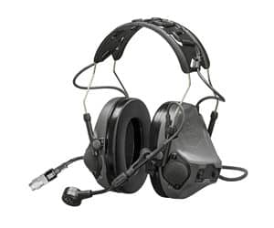 3M Peltor ComTac VIII Defender Gray electronic earmuff, matte finish