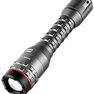 NEBO Davinci 1800L gray rechargeable LED flashlight with USB-C and USB-A ports