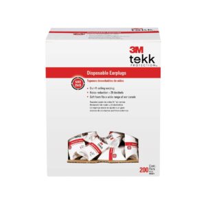 3M Peltor E.A.R. Soft Foam Ear Plugs 200-count pack, NRR 29 dB