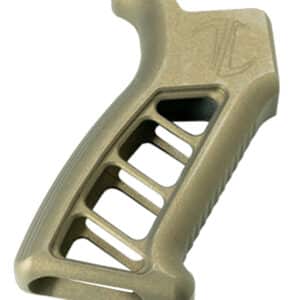 Timber Creek Outdoors Enforcer AR pistol grip in Burnt Bronze, CNC-machined aluminum