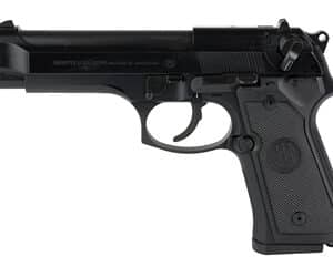 Beretta 92FS 9mm 4.9 inch Black Bruniton full-size pistol with 3-dot sights
