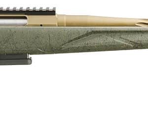 Ruger 46934 American II Predator Full Size 6mm Creedmoor 3+1 22" Burnt Bronze Cerakote Spiral Fluted Threaded Barrel & Alloy Steel Receiver w/Picatinny Rail, Green Splatter Adj LOP Synthetic Stock
