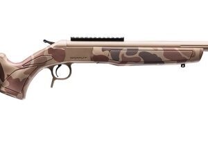 CVA CR4446D Cascade Takedown 300 Blackout 1rd 20" Flat Dark Earth Cerakote Stainless Steel Threaded Barrel & Receiver w/Picatinny Rail, Duck Camo Synthetic Stock