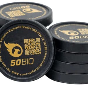 Firebird USA 50BIO 50BIO Moving Trajectory/Static White Smoke Universal Firearm 50mm 10 Pk.