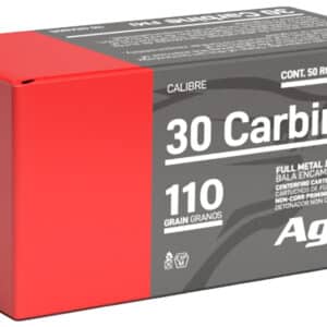 Aguila 1E302110 30Carbine 110gr Full Metal Jacket 50 Per Box/20 Case
