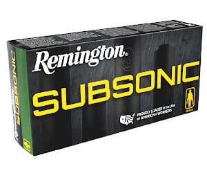 Remington Subsonic 9mm Ammo for quiet shooting.
