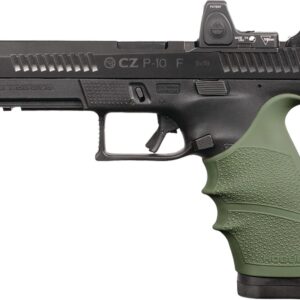 CZ P-10 F 9mm handgun with tactical sights and ergonomic grip.