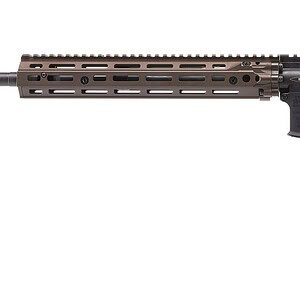 Tactical rifle featuring a sleek design, adjustable stock, and precision barrel for military and law.