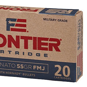 Frontier Cartridge FR260 Military Grade Centerfire Rifle 5.56x45mmNATO 62gr Full Metal Jacket 20 Per Box/25 Case